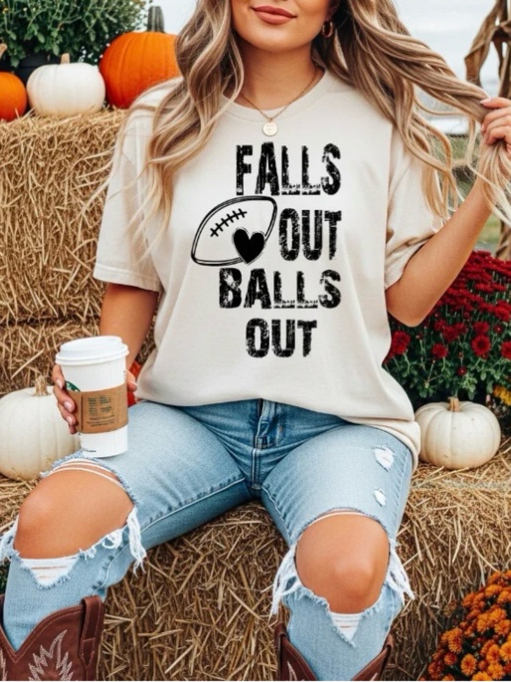 "Falls Out Balls Out" Graphic Tee